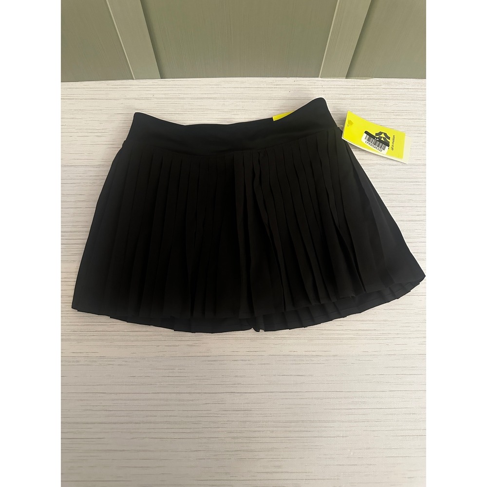 All in Motion Girls Black Pleated Skort Mid Rise Active Skirt Size S 6/7 NWT